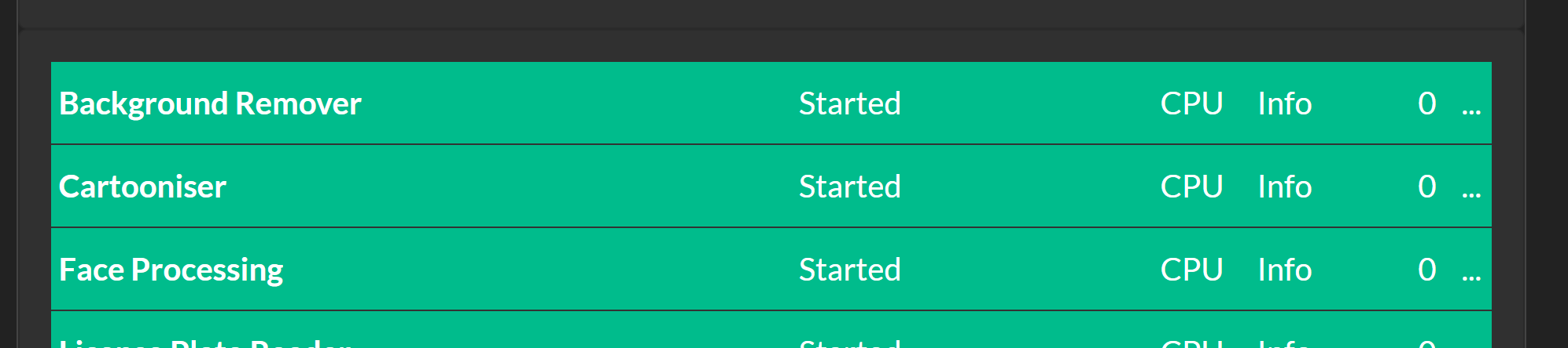 Module Status Panel