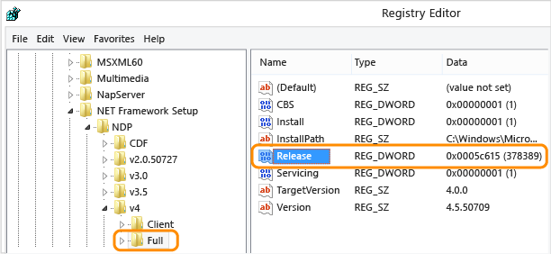 .NET Framework 4.5 and later