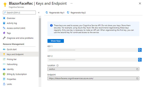 Azure Face API