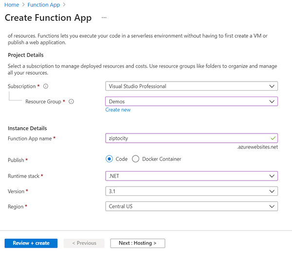 Creating a Microservice with Azure Functions and SQLite