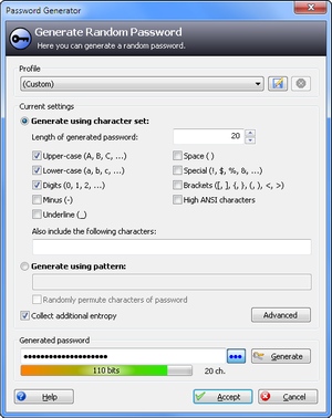 Built-In Password Generator