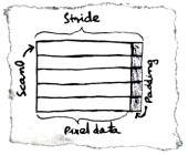 BitmapData layout