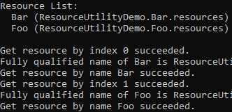 ResourceUtilityDemo