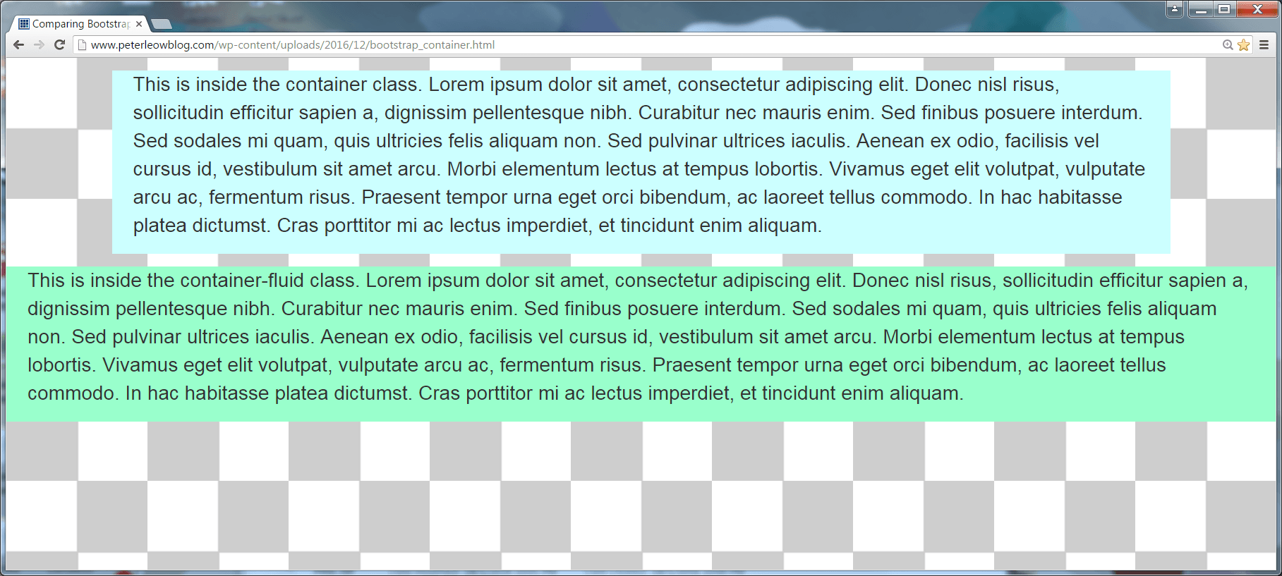 Figure 1: Bootstrap's Containers