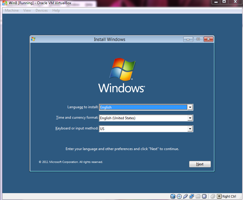 Win8 Initial Setup