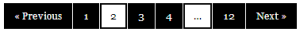 Numbered Page Navigation - WordPress