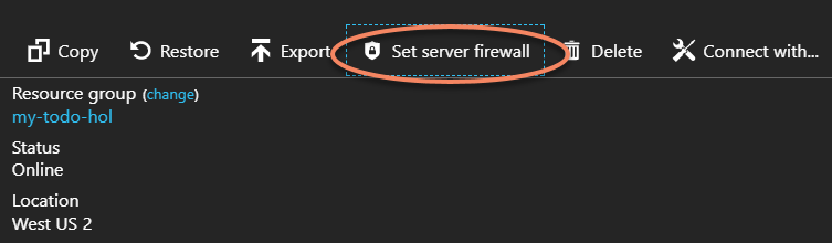 Set Server Firewall