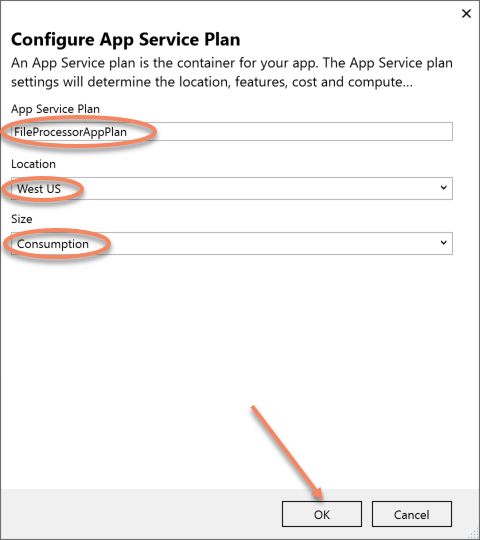 Configure App Service Plan