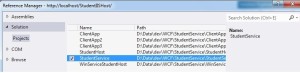 WCF Service Reference