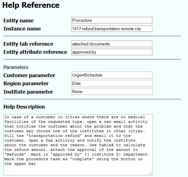 HelpReference form