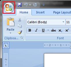 Microsoft Office Word Screenshot