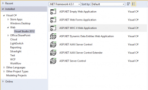 Add asp.net web api application