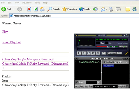 WinAmp controller