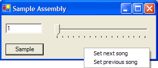 Image of Sample Context Menu