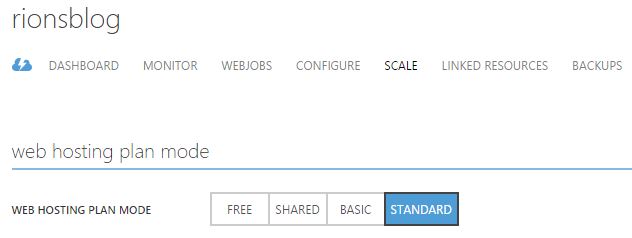 In order to use a custom domain, you'll need to choose one of the three non-free hosting plans: Shared, Basic or Standard.