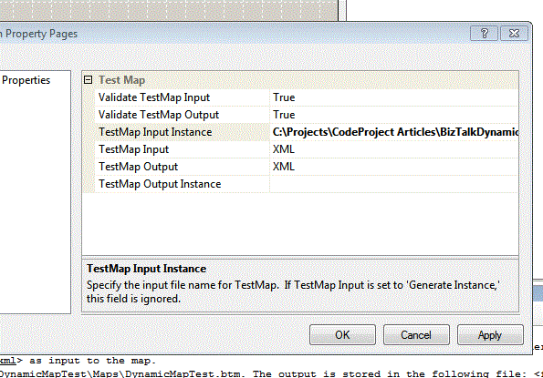 Assigning the sample XML input file