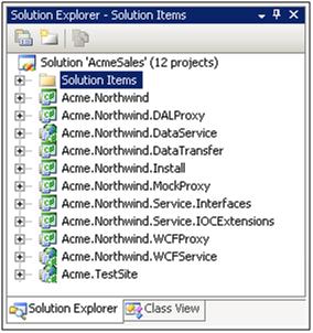 Solution Explorer