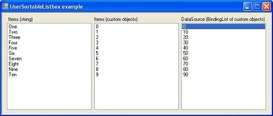 UserSortableListboxExample