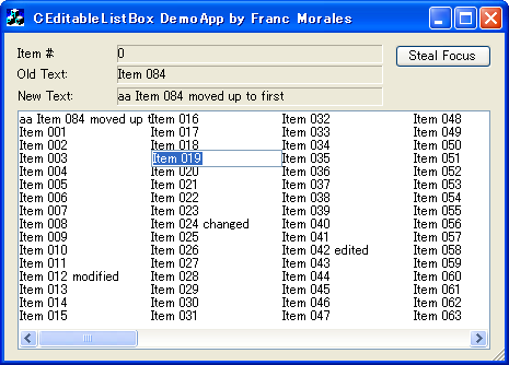 CEditableListBox demo application