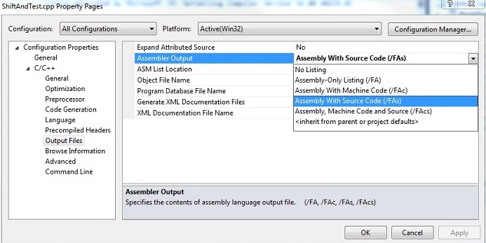 Image 1: the Assembly With Source Code option