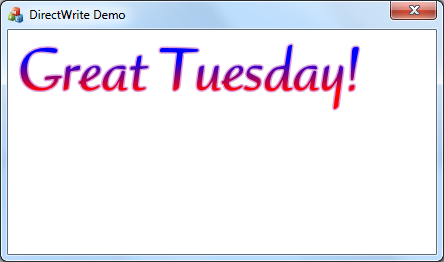 DirectWrite Demo