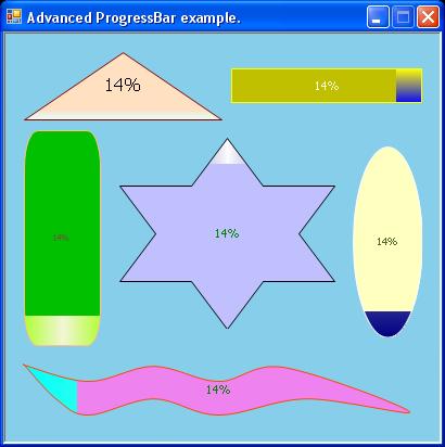 Advanced Progressbar sample