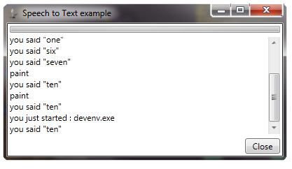 speech to text application