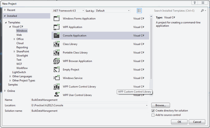 Bulk Data Management Application