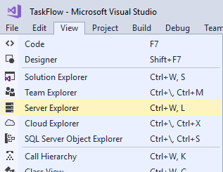 view server explorer