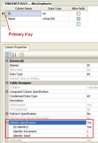 Set Table Properties