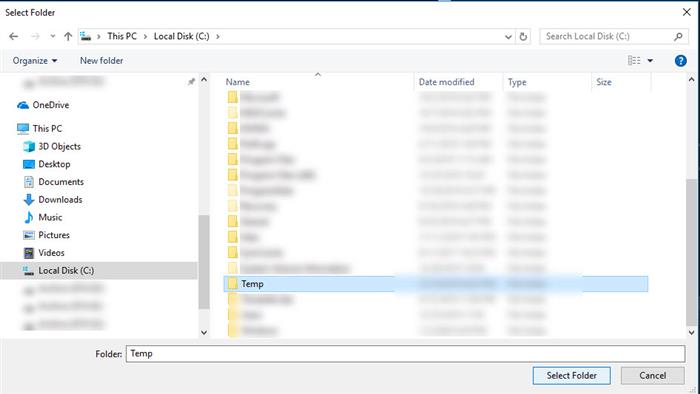 Folder Dialog Box preview