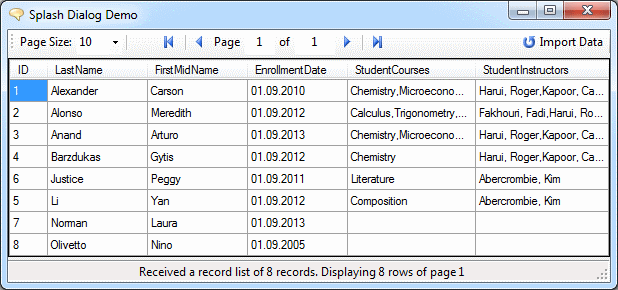 Data received