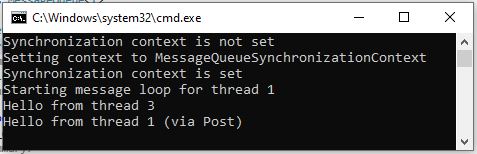 SynchronizationContext Demo