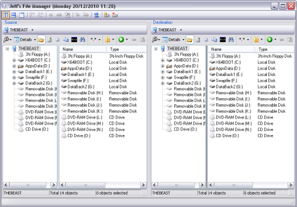 Dual Pane File Manager