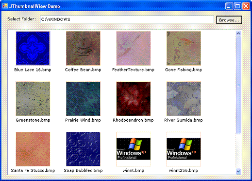 JThumbnailView Demo project