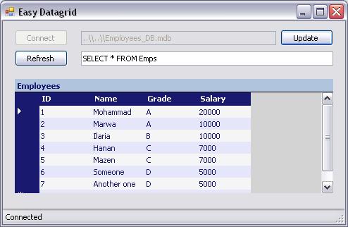 Using DataGrid