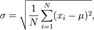 standard deviation