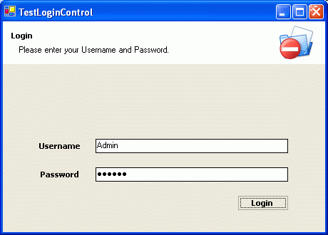 Sample Image - LoginControl1.gif