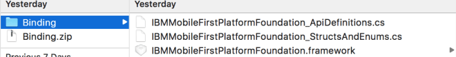 Binding output