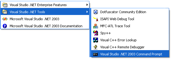 Visual Studio .NET Command Prompt