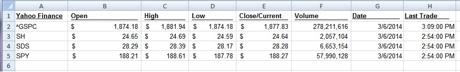 Excel Worksheet Image