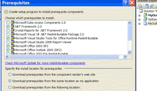 Prerequisites for VSTO