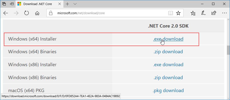https://www.microsoft.com/net/download/core