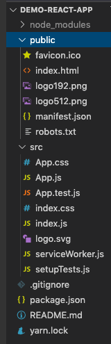 default react project structure