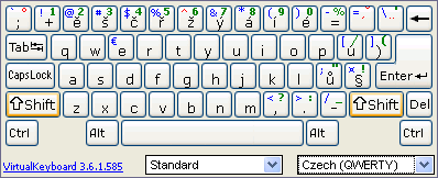 VirtualKeyboard screenshot