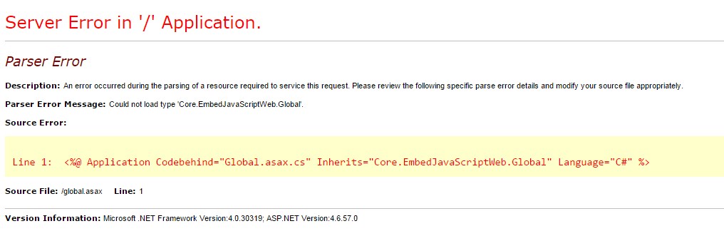 Global.asax error