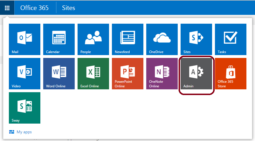 Access Office 365 Admin