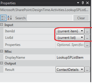 LookupSPListItem Properties