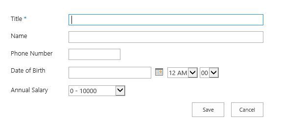 SharePoint Create List