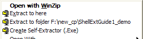  [WinZip menu items - 4K] 